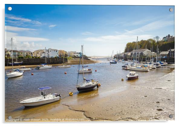 Porthmadog Harbour Acrylic by Heidi Stewart