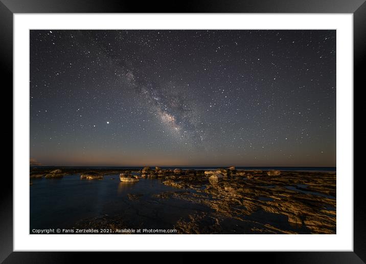 The universe is ahead Framed Mounted Print by Fanis Zerzelides
