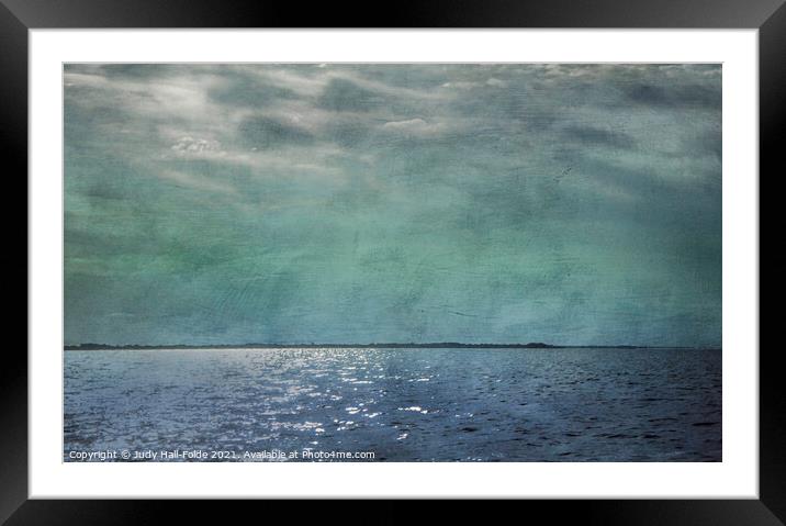 Peaceful Lake Life Framed Mounted Print by Judy Hall-Folde