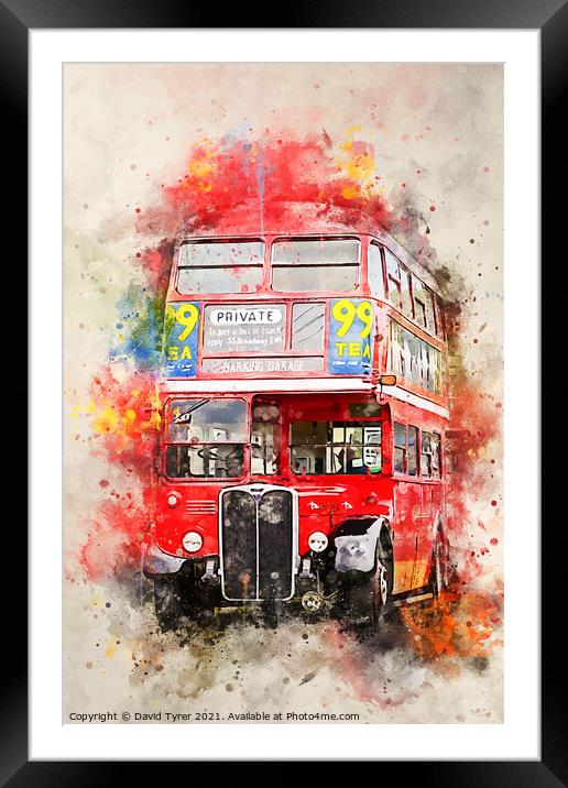 Iconic Routemaster: A London Marvel Framed Mounted Print by David Tyrer