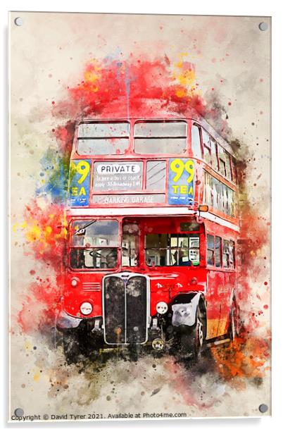 Iconic Routemaster: A London Marvel Acrylic by David Tyrer