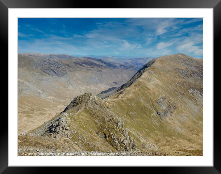 St Sunday Crag Framed Mounted Print by EMMA DANCE PHOTOGRAPHY