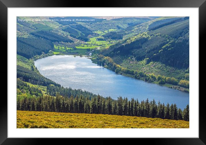 Talybont Reservoir Brecon Beacons in May  Framed Mounted Print by Nick Jenkins