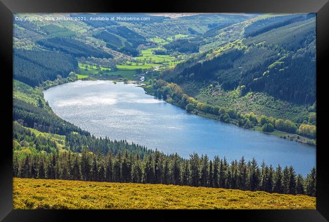 Talybont Reservoir Brecon Beacons in May  Framed Print by Nick Jenkins