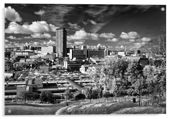 Sheffield Skyline   Acrylic by Darren Galpin