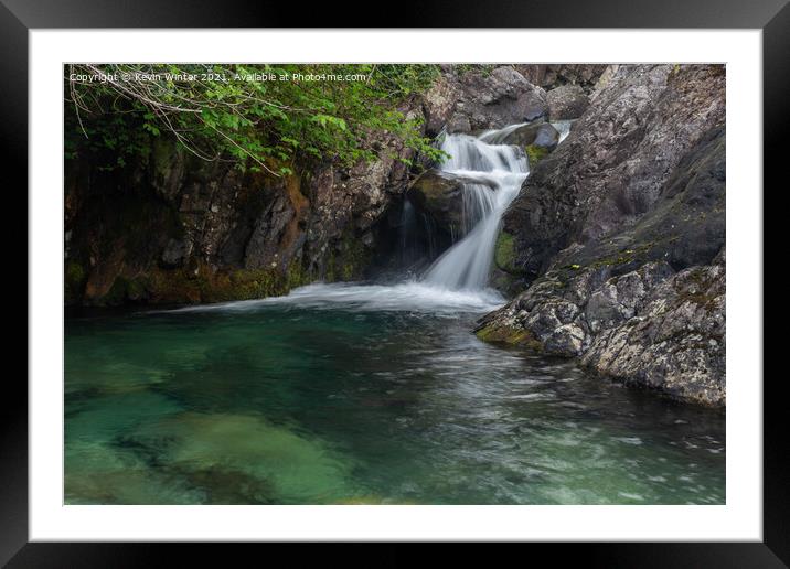 Ritsons Force Framed Mounted Print by Kevin Winter