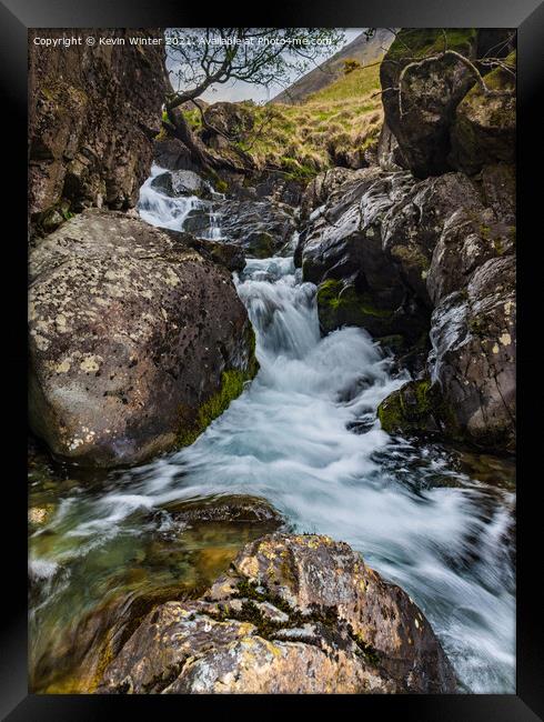 Ritsons Force Upper Falls Framed Print by Kevin Winter