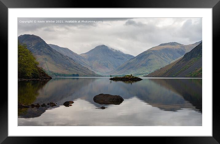 Wast Water Framed Mounted Print by Kevin Winter