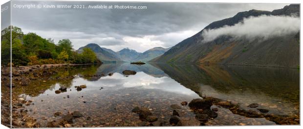 A view along Wast Water Canvas Print by Kevin Winter