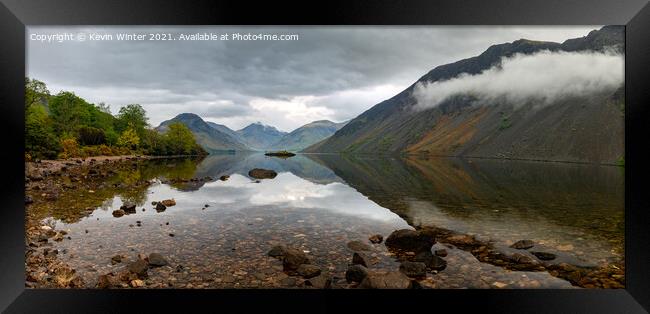 A view along Wast Water Framed Print by Kevin Winter