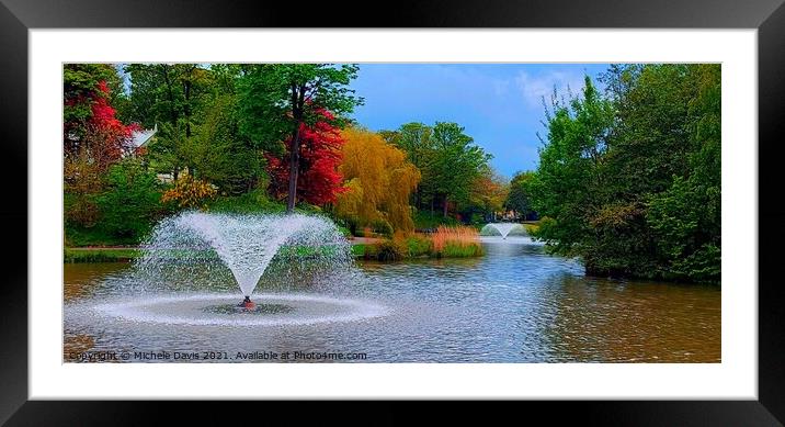 Hesketh Park Southport Framed Mounted Print by Michele Davis