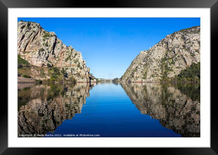 Portas de Rodao Natural Monument, Portugal Framed Mounted Print by Paulo Rocha