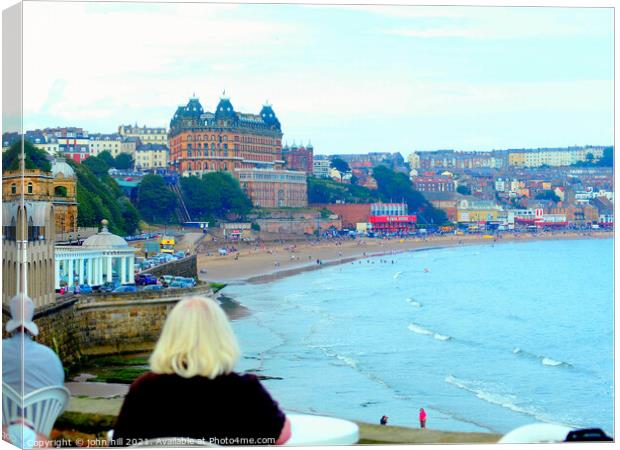 Scarborough in North Yorkshire. Canvas Print by john hill