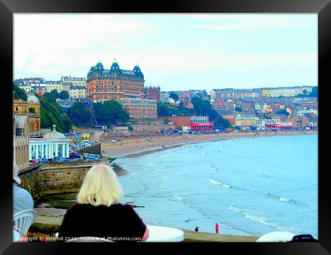 Scarborough in North Yorkshire. Framed Print by john hill