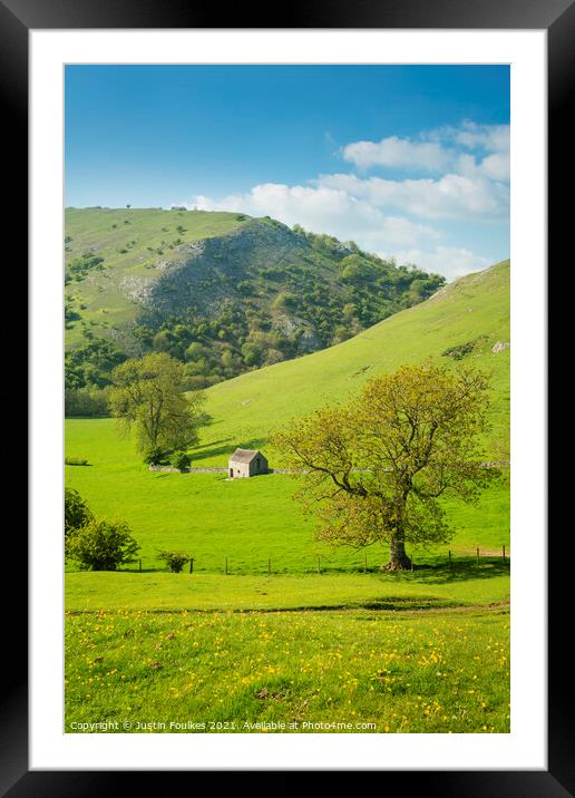 Dovedale, Peak District National Park Framed Mounted Print by Justin Foulkes