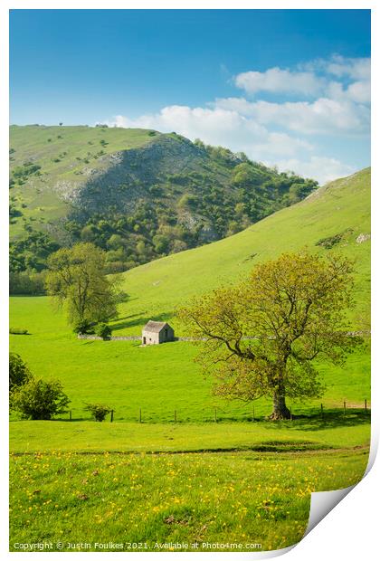 Dovedale, Peak District National Park Print by Justin Foulkes