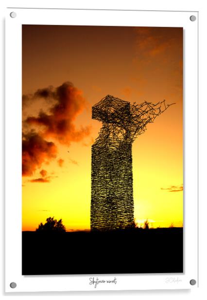 Skytower sunset, Airdrie Scotland, Scottish sunset, sunrise Acrylic by JC studios LRPS ARPS