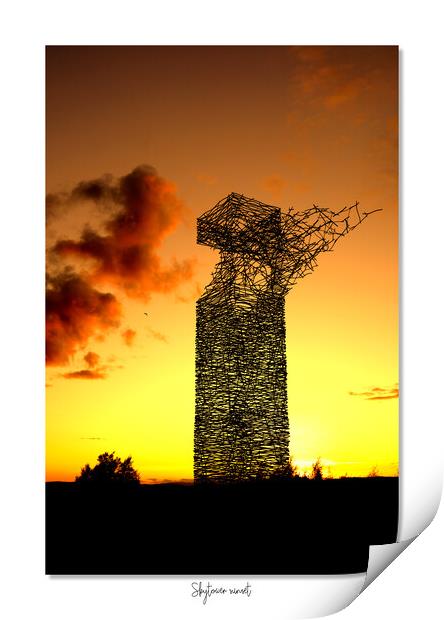Skytower sunset, Airdrie Scotland, Scottish sunset, sunrise Print by JC studios LRPS ARPS