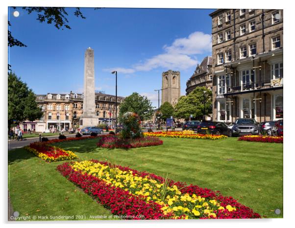 West Park in Summer Harrogate Acrylic by Mark Sunderland