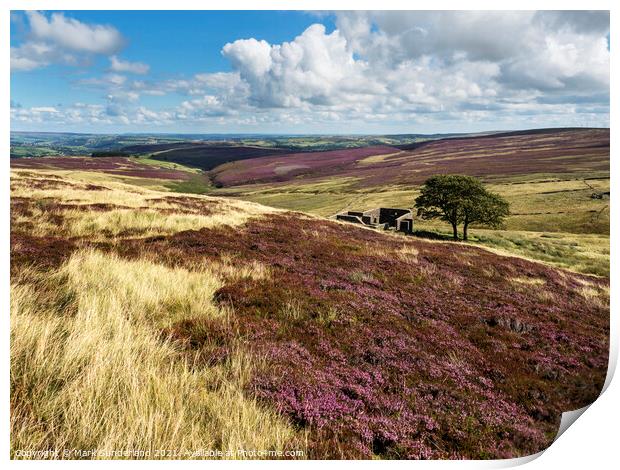 Top Withins on Haworth Moor Print by Mark Sunderland
