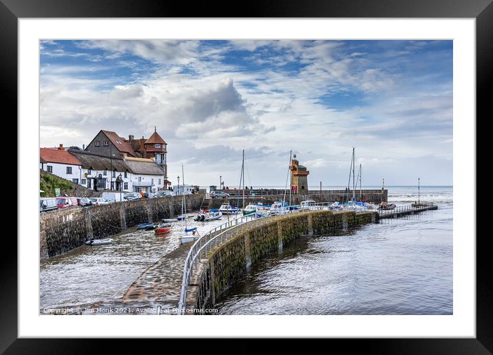 Lynmouth Harbour, North Devon Framed Mounted Print by Jim Monk