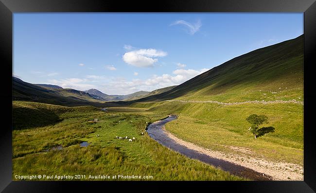 Glenshee Valley Framed Print by Paul Appleby