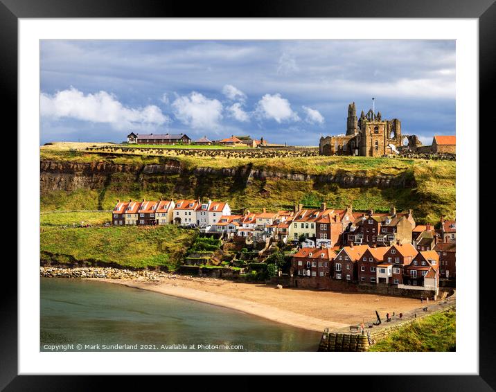 Church of Saint Mary at Whitby Framed Mounted Print by Mark Sunderland