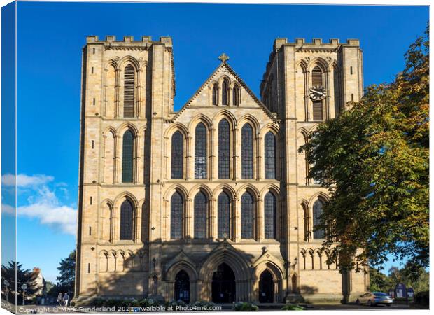 Ripon Cathedral Canvas Print by Mark Sunderland