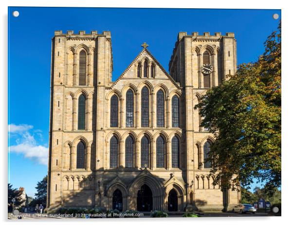 Ripon Cathedral Acrylic by Mark Sunderland