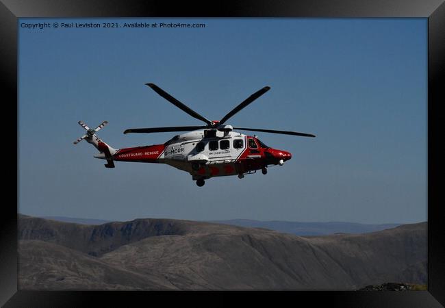 Agusta Westland AW189 G-MCGR  Framed Print by Paul Leviston