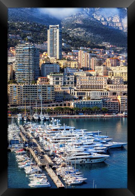 Port of Monaco Framed Print by Artur Bogacki
