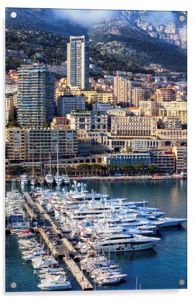 Port of Monaco Acrylic by Artur Bogacki