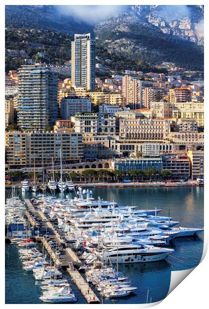 Port of Monaco Print by Artur Bogacki