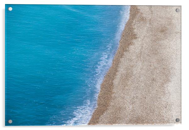 Beach And Sea Aerial View Acrylic by Artur Bogacki