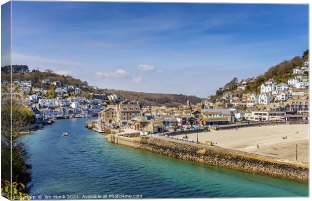 Looe View Canvas Print by Jim Monk