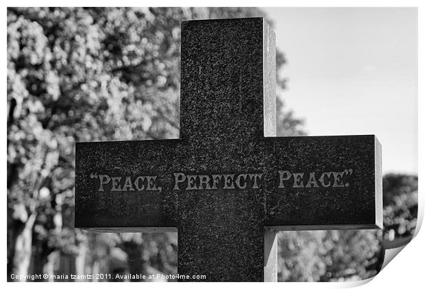 Peace Print by Maria Tzamtzi Photography