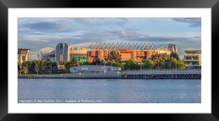 Old Trafford Framed Mounted Print by Paul Madden