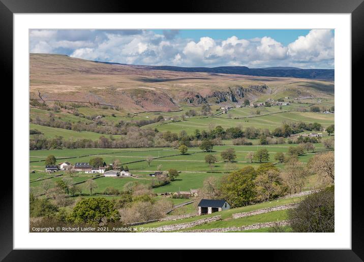 Over to Holwick, Teesdale in Spring (1) Framed Mounted Print by Richard Laidler