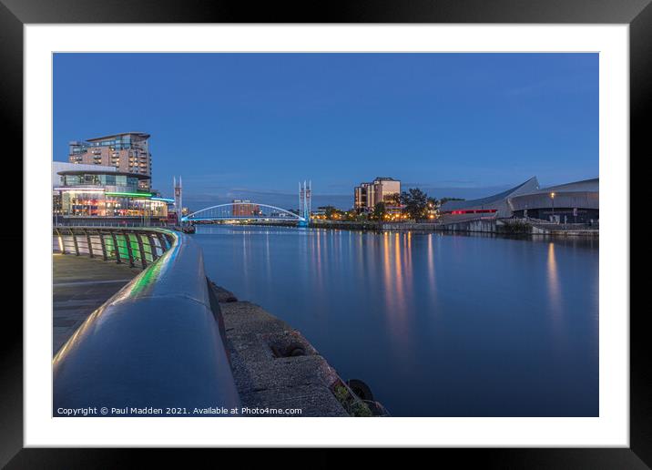 Salford Quays North Bay Framed Mounted Print by Paul Madden