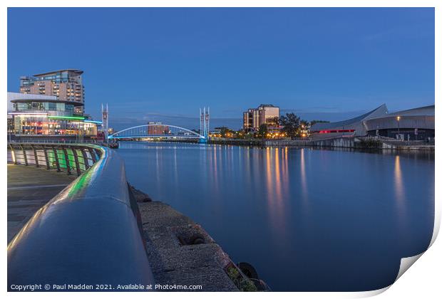 Salford Quays North Bay Print by Paul Madden