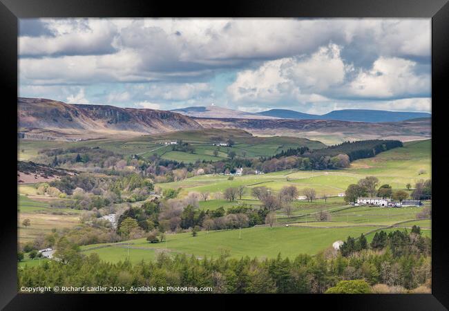 Upper Teesdale from Stable Edge in Spring Framed Print by Richard Laidler