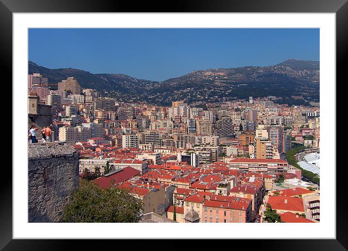Monaco view Framed Mounted Print by Tom Gomez