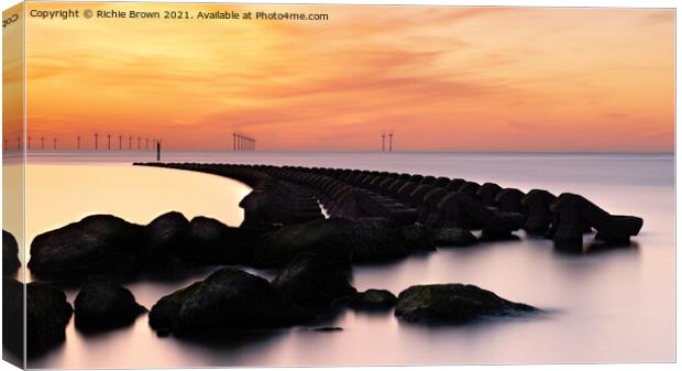 Wallasey Sunset Canvas Print by Richie Brown