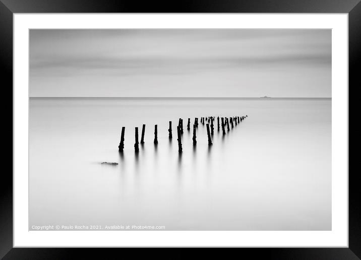Pillars in the water Framed Mounted Print by Paulo Rocha