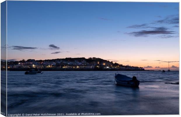 Appledore lights Canvas Print by Daryl Peter Hutchinson