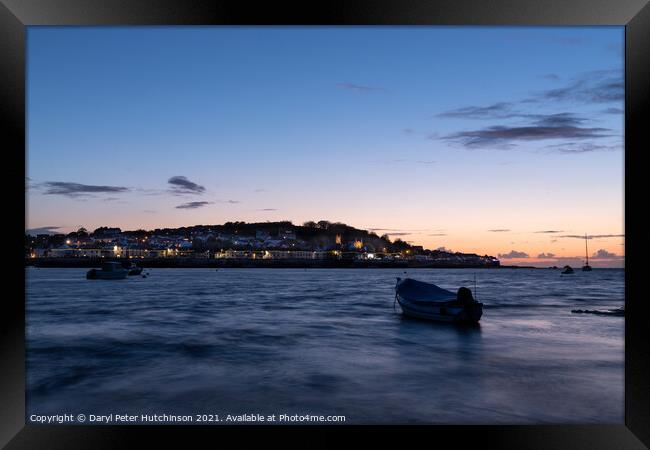 Appledore lights Framed Print by Daryl Peter Hutchinson