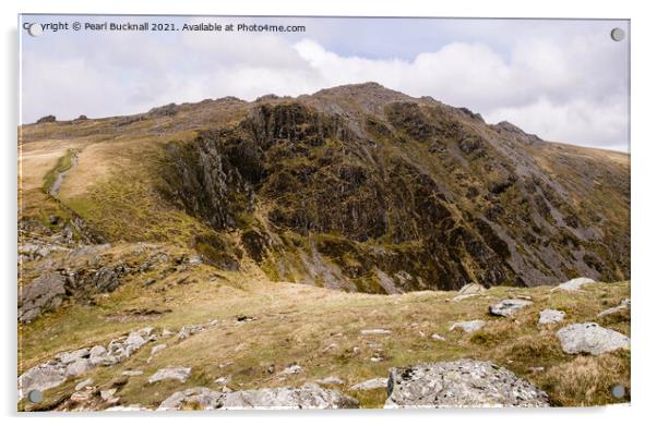 Cadair Idris Mountain Snowdonia Wales Acrylic by Pearl Bucknall