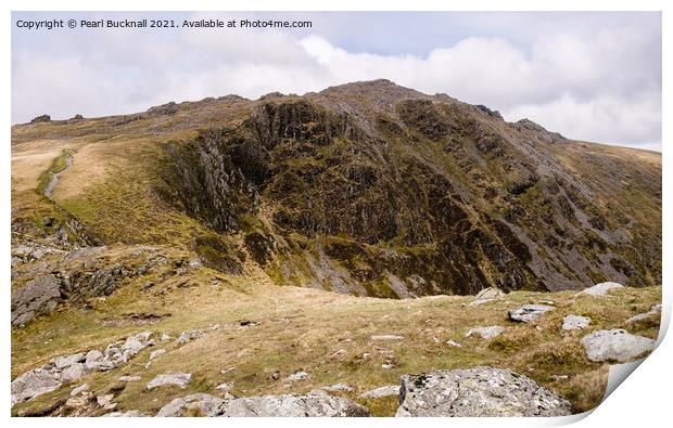 Cadair Idris Mountain Snowdonia Wales Print by Pearl Bucknall