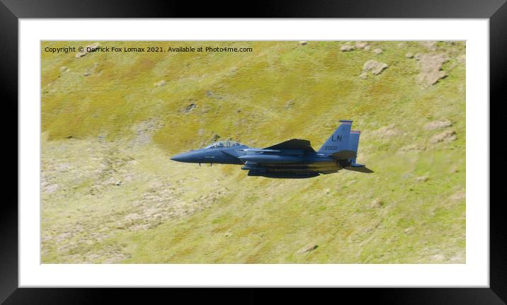 f15 fighter Framed Mounted Print by Derrick Fox Lomax