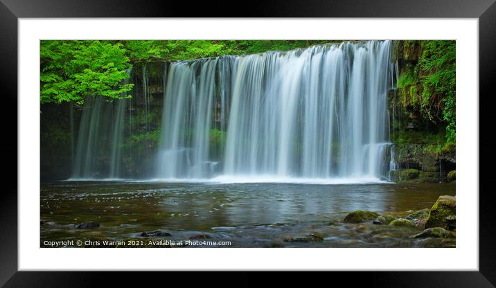 Scwd Ddwli waterfall Ystradfellte Brecon Beacons P Framed Mounted Print by Chris Warren